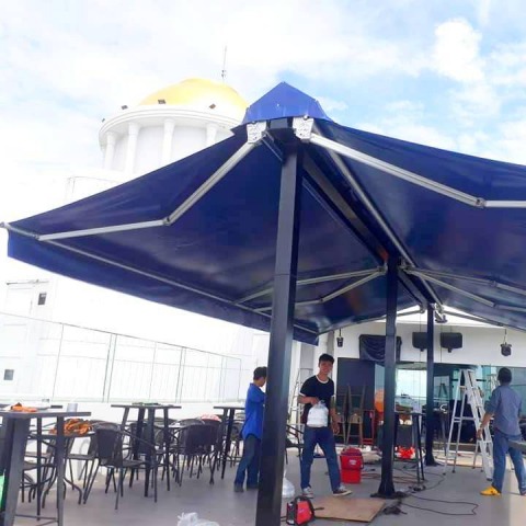 กันสาดพับเก็บได้ กันสาดอัติโนมัติ ราคาถูก